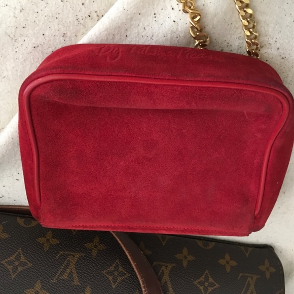 Paloma Picasso red suede sholder bag main image 7
